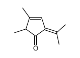 3-Cyclopenten-1-one,2,3-dimethyl-5-(1-methylethylidene)-(9CI) Structure