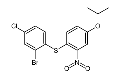 2'-Brom-4'-chlor-4-isopropyloxy-2-nitro-diphenylsulfid结构式