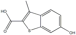 6-Hydroxy-3-methyl-benzo[b]thiophene-2-carboxylic acid Structure