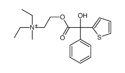 diethyl-[2-(2-hydroxy-2-phenyl-2-thiophen-2-ylacetyl)oxyethyl]-methylazanium Structure