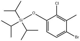 (4-Bromo-2-chloro-3-methylphenoxy)triisopropylsilane Structure