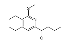 3-Butyryl-1-methylthio-5,6,7,8-tetrahydroisoquinoline结构式