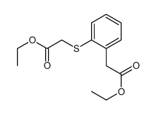 ethyl 2-[2-(2-ethoxy-2-oxoethyl)sulfanylphenyl]acetate结构式