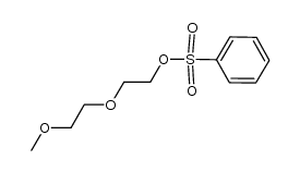 benzenesulfonic acid 2-(2-methoxy-ethoxy)-ethyl ester结构式