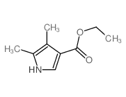 1H-Pyrrole-3-carboxylicacid, 4,5-dimethyl-, ethyl ester结构式