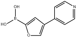 4-(Pyridin-4-yl)furan-2-boronic acid structure