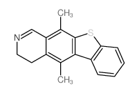 5,11-dimethyl-3,4-dihydro-[1]benzothiolo[3,2-g]isoquinoline Structure