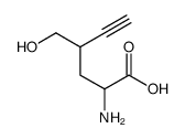 2-Amino-4-hydroxymethyl-5-hexynoic acid结构式