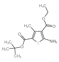 2-tert-Butyl 4-ethyl 5-amino-3-methylthiophene-2,4-dicarboxylate structure