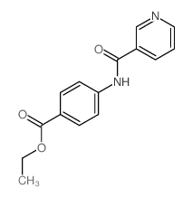 Benzoic acid,4-[(3-pyridinylcarbonyl)amino]-, ethyl ester结构式