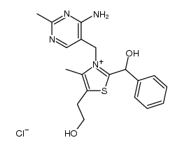 2-(α-hydroxybenzyl)thiaminium chloride Structure