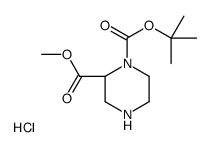 (R)-1-TERT-BUTYL 2-METHYL PIPERAZINE-1,2-DICARBOXYLATE HYDROCHLORIDE Structure