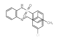 Benzenesulfonamide,N-[2-[[(5-chloro-2-hydroxyphenyl)methylene]amino]phenyl]-4-methyl-结构式