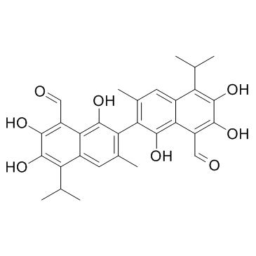 Gossypol Structure