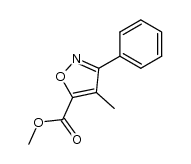 4-methyl-3-phenyl-isoxazole-5-carboxylic acid methyl ester Structure