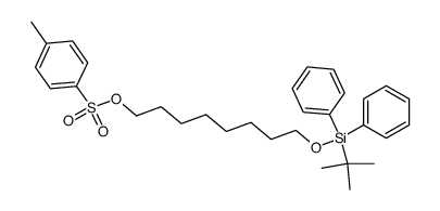 1-((1,1-Dimethylethyl)diphenylsilyloxy)-8-(4-methylphenylsulfonyloxy)octane结构式