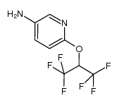 5-amino-2-(2,2,2-trifluoro-1-trifluoromethylethoxy)pyridine结构式