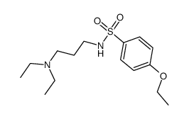 N-(3-Diethylaminopropyl)-p-ethoxybenzenesulfonamide结构式