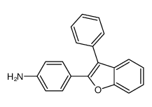 4-(3-phenyl-1-benzofuran-2-yl)aniline结构式