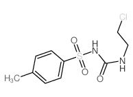 Benzenesulfonamide,N-[[(2-chloroethyl)amino]carbonyl]-4-methyl-结构式