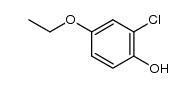 Phenol,2-chloro-4-ethoxy- Structure