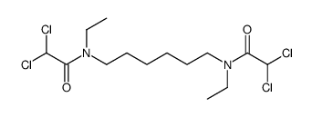 N,N'-Hexamethylenebis(2,2-dichloro-N-ethylacetamide)结构式