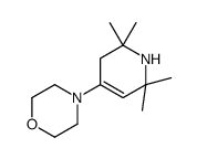 4-(2,2,6,6-tetramethyl-1,3-dihydropyridin-4-yl)morpholine结构式