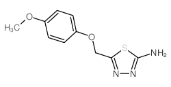 5-((4-METHOXYPHENOXY)METHYL)-1,3,4-THIADIAZOL-2-AMINE Structure