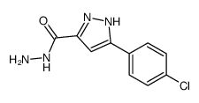 3-(4-Chlorophenyl)-1H-pyrazole-5-carbohydrazide Structure