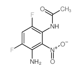 N-(3-amino-4,6-difluoro-2-nitro-phenyl)acetamide structure