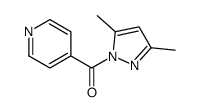 (3,5-dimethylpyrazol-1-yl)-pyridin-4-ylmethanone Structure