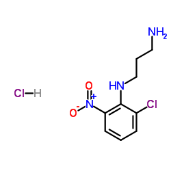 N-(2-Chloro-6-nitrophenyl)-1,3-propanediamine hydrochloride (1:1)结构式