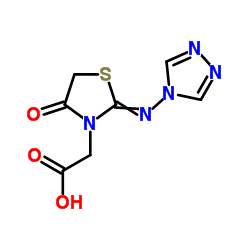 [4-Oxo-2-(4H-1,2,4-triazol-4-ylimino)-1,3-thiazolidin-3-yl]acetic acid Structure