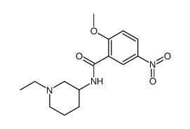 N-(1-ethylpiperidin-3-yl)-2-methoxy-5-nitrobenzamide结构式