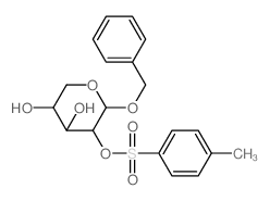 a-D-Xylopyranoside, phenylmethyl,2-(4-methylbenzenesulfonate) Structure