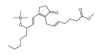 Methyl (5E,13E)-9-oxo-15-[(trimethylsilyl)oxy]prosta-5,8(12),13-trien- 1-oate结构式