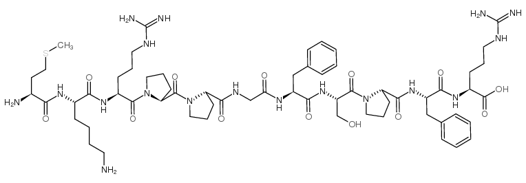 Met-Lys-Bradykinin Structure