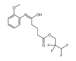 2,2,3,3-tetrafluoropropyl 5-(2-methoxyanilino)-5-oxopentanoate Structure