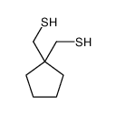 [1-(sulfanylmethyl)cyclopentyl]methanethiol结构式