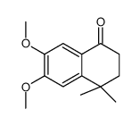 6,7-dimethoxy-4,4-dimethyl-2,3-dihydronaphthalen-1-one结构式