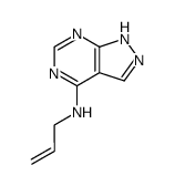 allyl-(1(2)H-pyrazolo[3,4-d]pyrimidin-4-yl)-amine Structure