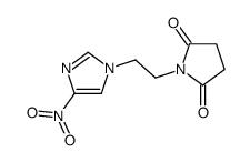 1-[2-(4-nitroimidazol-1-yl)ethyl]pyrrolidine-2,5-dione结构式