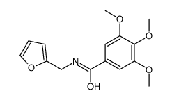 N-Furfuryl-3,4,5-trimethoxybenzamide结构式