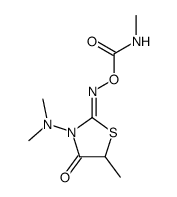 3-dimethylamino-5-methyl-2-[o-(methylcarbamoyl) oximino]-4-thiazolidinone结构式