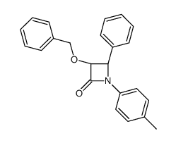 (3S,4R)-1-(4-methylphenyl)-4-phenyl-3-phenylmethoxyazetidin-2-one Structure