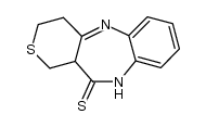 3,4,5,10-tetrahydro-1H-benzo[b]thiopyrano[4,3-e][1,4]diazepine-11-thione结构式