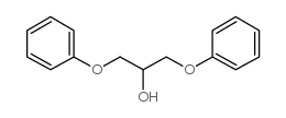 1,3-Diphenoxy-2-propanol Structure