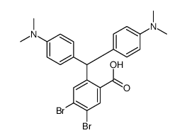 2-[bis[4-(dimethylamino)phenyl]methyl]-4,5-dibromobenzoic acid Structure