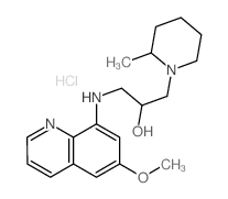 1-Piperidineethanol, a-[[(6-methoxy-8-quinolinyl)amino]methyl]-2-methyl-,hydrochloride (1:2) picture