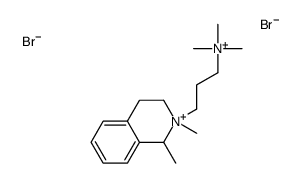 3-(1,2-dimethyl-3,4-dihydro-1H-isoquinolin-2-ium-2-yl)propyl-trimethylazanium,dibromide Structure